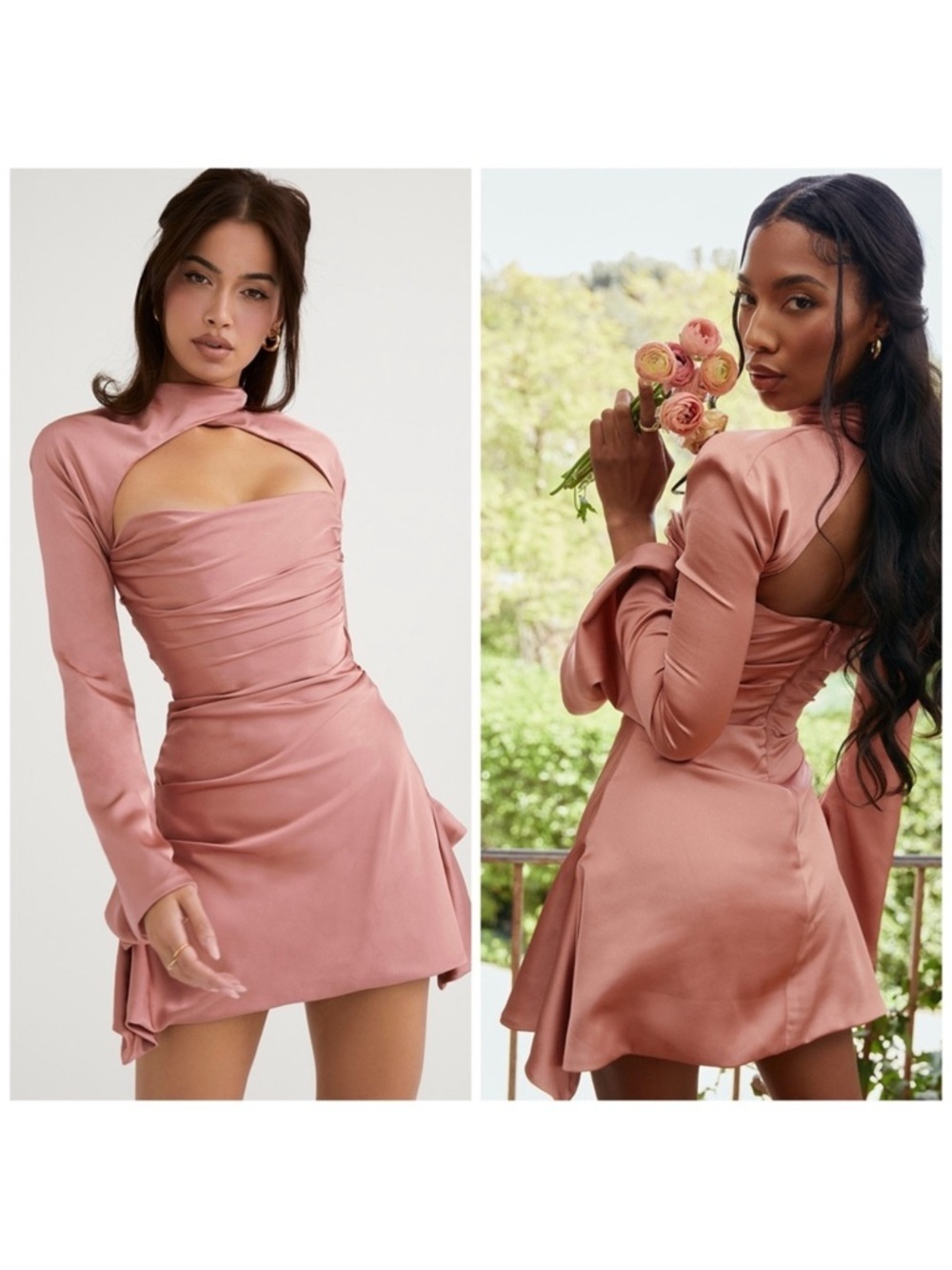House of CB Toira Rose Draped Corset Dress Size Small New​​